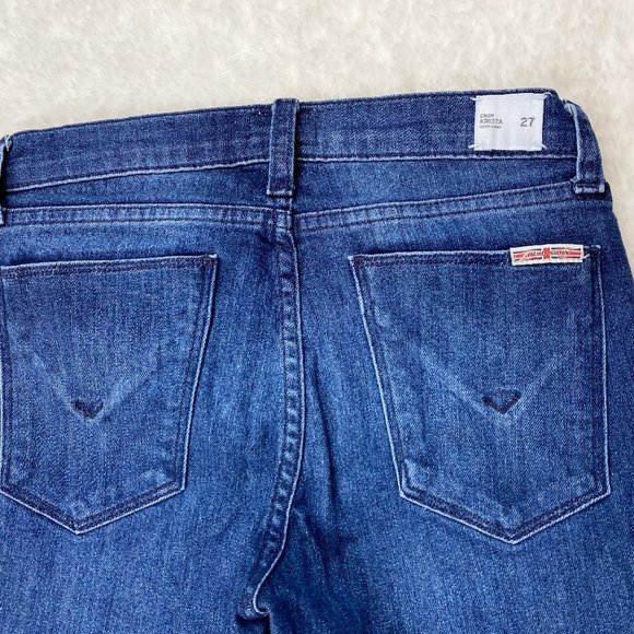Hudson Jeans Crop Krista Super Skinny Dark Wash Size 27 - Picture 9 of 9
